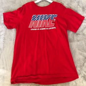 Red Nike boys t-shirt